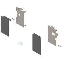 ZI7.0MS0 FRO R+L V1OG-M Держатель фасада Legrabox , высота "М", для внутренних ящиков, орион серый, 