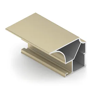 Профиль верт. Flat, Золото матовое