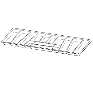 ОРГАНИЗАЦИЯ ORGATRAY 740, NL550, B1200, СЕРЕБРИСТАЯ