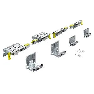 КОМПЛЕКТ ФУРНИТУРЫ TOPLINE XL ДЛЯ 2 ДВЕРЕЙ,STB19/17ММ, ТОЛЩИНА ДВЕРИ 22-30 ММ,80КГ