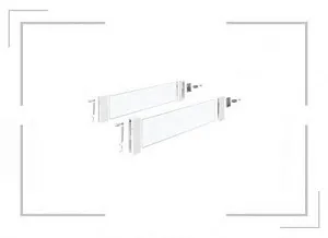Комплект надставок на боковину DesignSide InnoTech Atira,NL3 50,H176,стекло,прозрачн/белый