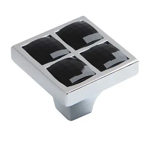 Мебельная ручка RC411CP/CrBl.4