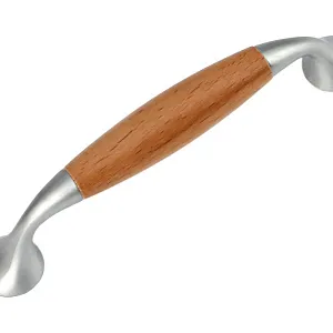 Мебельная ручка RS168SN/ChT.4/96