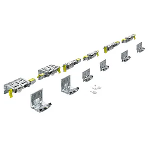 КОМПЛЕКТ ФУРНИТУРЫ TOPLINE XL ДЛЯ 3 ДВЕРЕЙ,STB19/17ММ, ТОЛЩИНА ДВЕРИ 32-40 ММ,100КГ