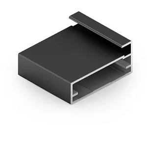 Профиль рамочный 298, L=5800, Чёрный матовый