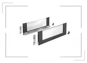 КОМПЛЕКТ КОРОБА AVANTECH YOU INLAY, H187,NL400,АНТРАЦИТ