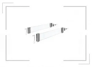 Комплект надставок на боковину DesignSide InnoTech Atira,NL3 50,H176,стекло,прозрачные