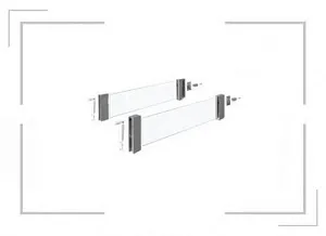 Компл. надставок на боковину DesignSide InnoTech Atira, NL350,H176,стекло,под антрацит