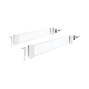 Комплект надставок на боковину DesignSide InnoTech Atira,NL3 00,H144,стекло,прозрачн/белый