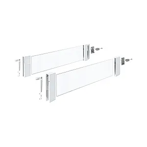 Комплект надставок на боковину DesignSide InnoTech Atira,NL4 20,H176,стекло,прозрачн/белый
