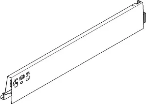 378M5002SA Z RE V20R906 Боковина ящика Blum Tandembox, высота M, H 83 мм, L 500 мм, правая, серая