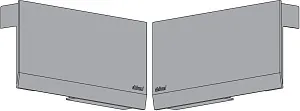 22K8000 ABD R+L V1TGIG Комплект заглушек AVENTOS HK TOP левая/правая, темно-серый