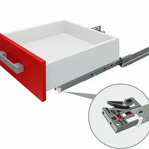 Направляющие скрытого монтажа В-Slide DB8981Zn/350